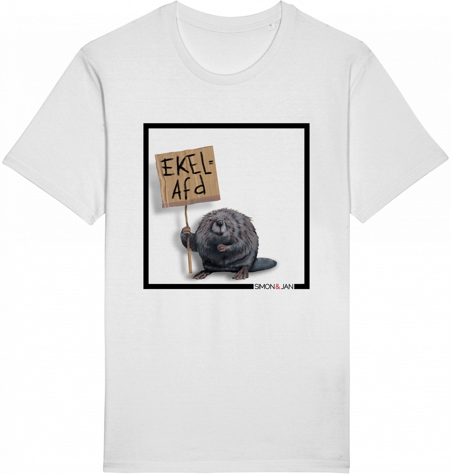 T-Shirt EkelAfD bunt auf weiß BIO I FAIR