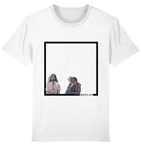 T-Shirt Simon & Jan schwarz auf weiß BIO I FAIR